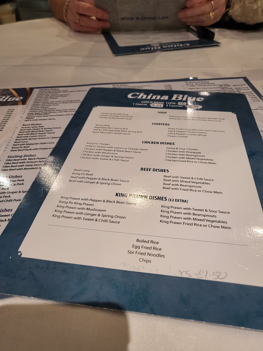 Menu China Blue-10